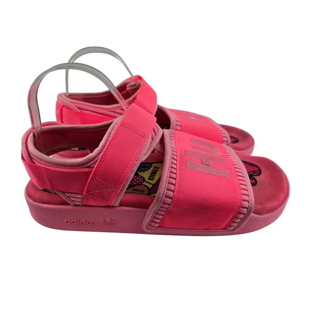 Adidas Pharrell Williams Adilette 2.0 Sandals Hyper Pop Pink Mens Size 9 Slides